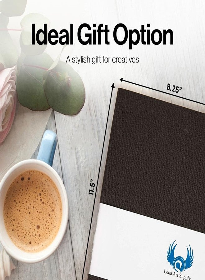 Leda Art Supply Softcover Sketch Book, A4 Sketchbook for Drawing, Lay Flat for Everyone, 160 Plain Pages Artist Journal Ideal for Ink, Water Color, Pen, Pencils, Size: Extra Large, Leda Art Supply - Image 3