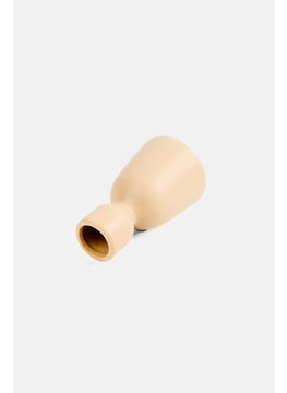 Muy Mucho Ceramic Candlestick, Beige  - Image 2