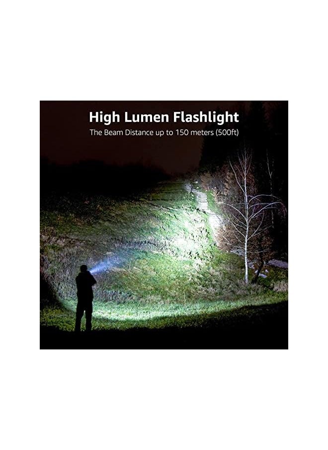 Lighting EVER Lepro LED Torch Battery Powered, Small Hand Flashlight, Adjustable Focus, Water Resistant Pocket Torch, Lightweight Bright Torch for Power Cut, Camping, Dog Walking, Gifts for Kid Dad Men  - Image 3
