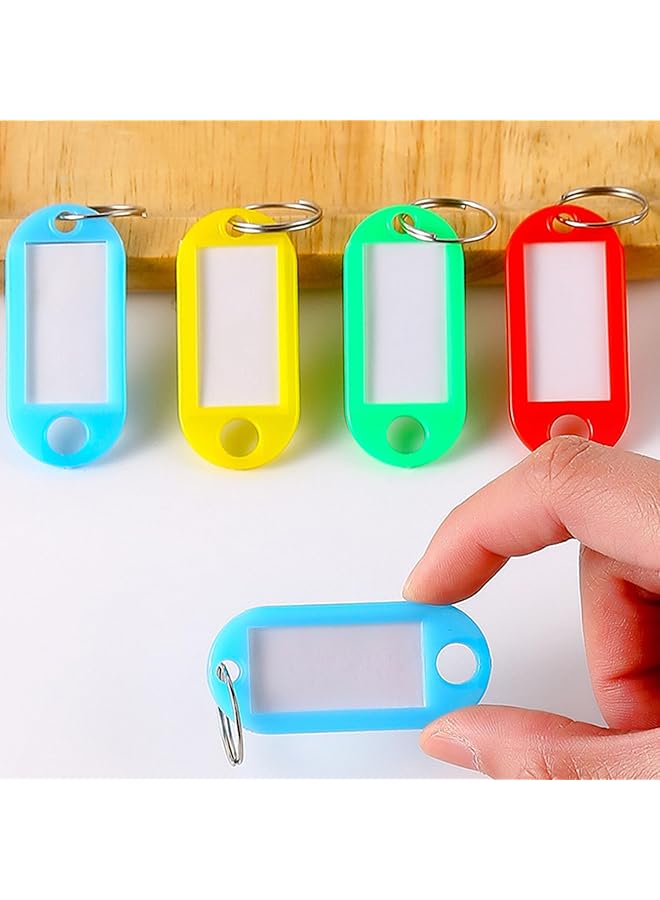 erorex Colorful Key Identifier Cover Set With 30 Plastic Key Caps 30 Labels And Wire Keychain Assorted Colors - Image 3
