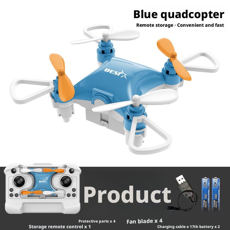 Mini Pocket Drone Remote Control Quadcopter Long Battery Life Durable Toy for Boys - Image 5