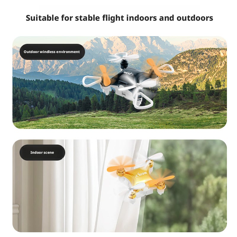 Mini Pocket Drone Remote Control Quadcopter Long Battery Life Durable Toy for Boys - Image 2