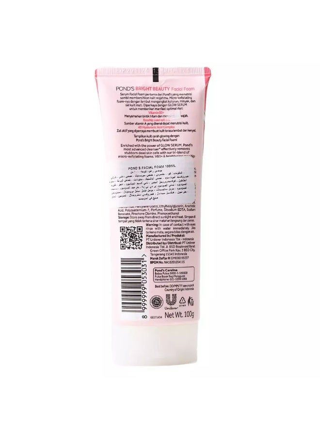 PONDS Ponds Bright Beauty Spot Less Glow Facewash 100gms - Image 3