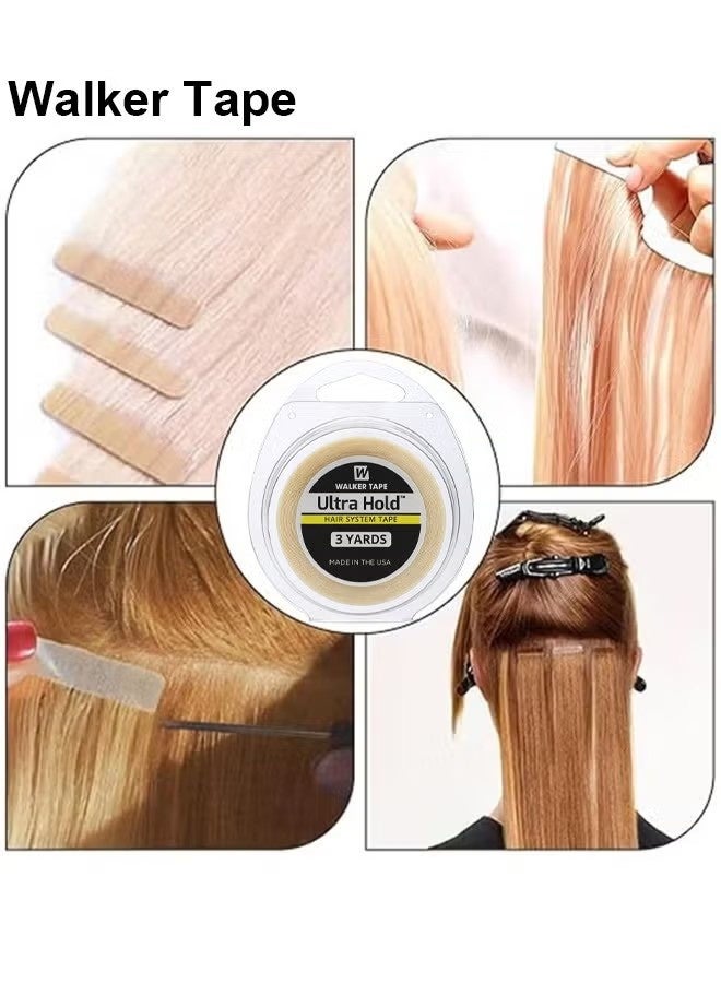 Walker Tape Ultra Hold 1/2 X 3 Yards Wig Tape, Hair System Tape, Wig Fixed Waterproof Tape For Scalp Hair Extensions Wig Tape Lace Front Tape - Image 3