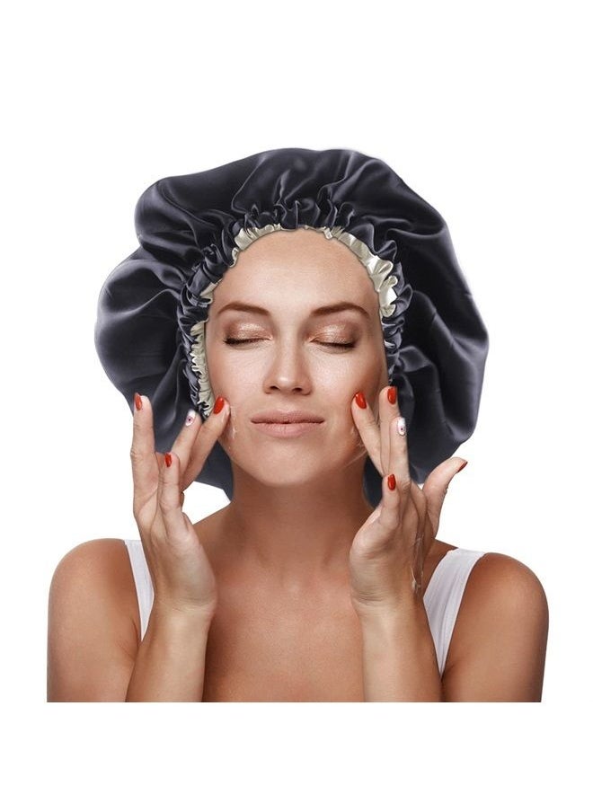 Edoneery - Satin Silk Hair Bonnet for Sleeping for Women, Natural Hair - Image 1