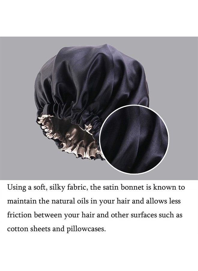 Edoneery - Satin Silk Hair Bonnet for Sleeping for Women, Natural Hair - Image 1