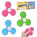Dalycro 3 PCS Silicone Fidget Spinners Sensory Toys for Adults and Kids Textured Spinners for Fun Autism Anxiety Stress Relief Classroom Office and Travel Multicolor2 - Image 2