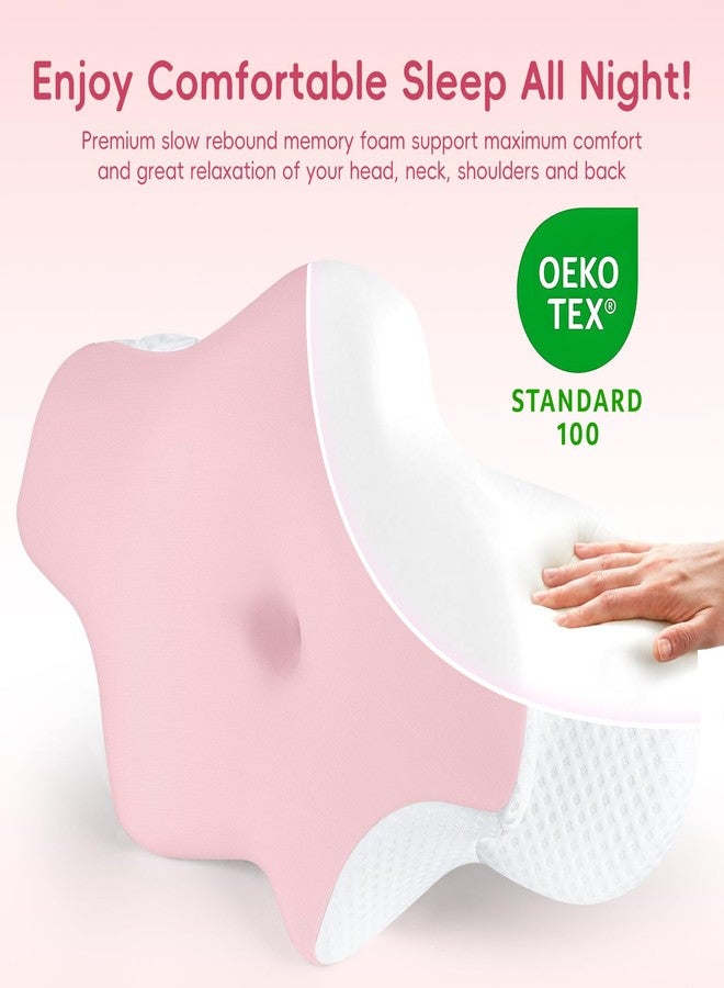 FGNTWP Cervical Neck Pillow for Pain Relief, Ergonomic Contour Pillow for Sleeping, 2 Heights Cooling Pillow for Neck and Shoulder Support, Memory Foam Orthopedic Pillow for Side Back Stomach Sleepers - Image 2