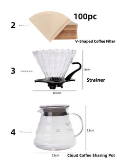 Choxilo V60 Set 15 Piece Coffee Drip Set With Tool Case  - Image 3