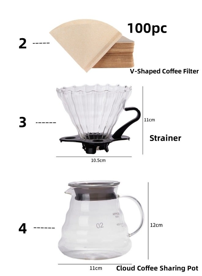 Choxilo V60 Set 15 Piece Coffee Drip Set With Tool Case  - Image 3