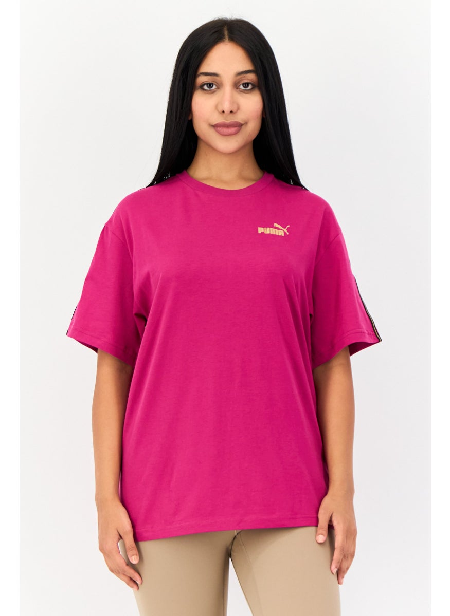 PUMA Women Sportswear Fit Short Sleeves Outdoor T-Shirt, Purple  - Image 1