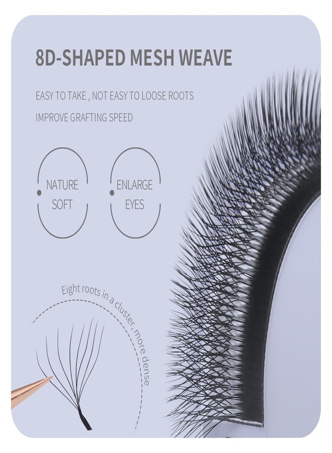 ANNAFRIS 8D Premade Fan W Shape Eyelash Extensions 0.07 C Curl 9-13mm Mix Volume Self Fanning False Lashes Makeup Supplies Professional Use Lash Extension(0.07 C, 9-13mm Mix) - Image 3