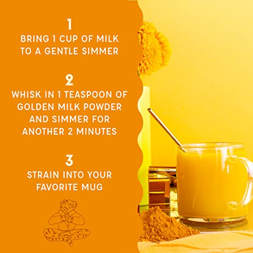 Spicewalla Golden Milk Powder - Cinnamon, Ginger, Turmeric Drink Tea or Latte Mix - Image 3