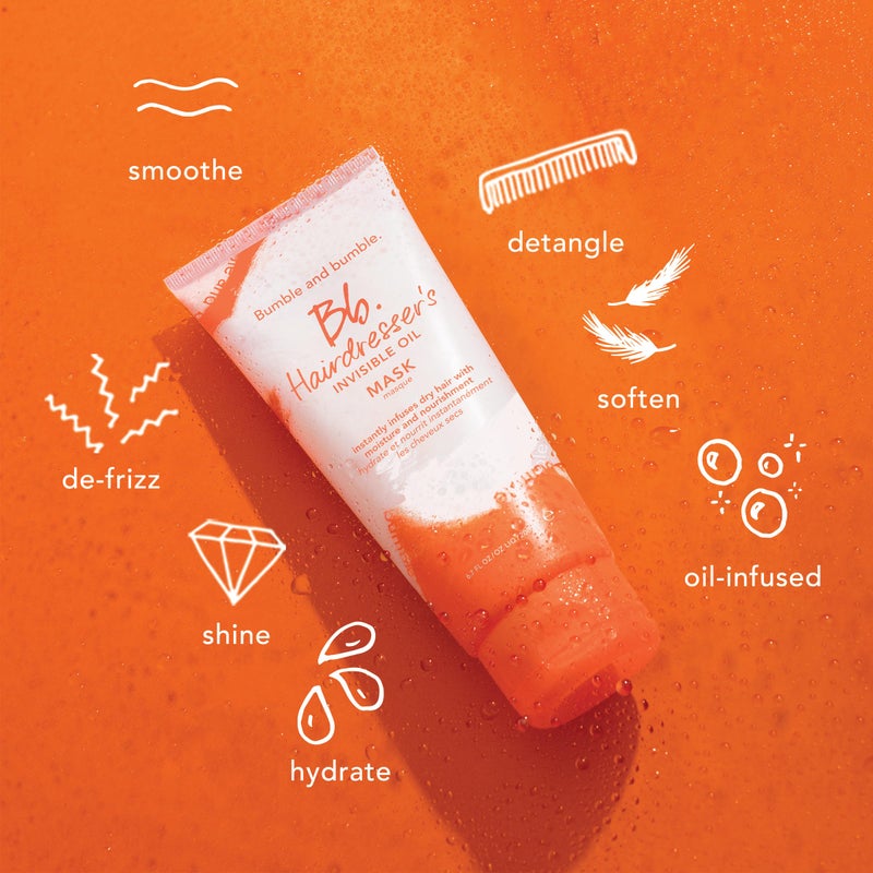 Bumble and bumble. Hairdresser's Invisible Oil Hydrating Hair Mask | Hydrating, Anti Frizz, Color Safe | Curly, Wavy, Straight | With Argan, Coconut, Grapeseed Oil, 6.7 Fl Oz - Image 5