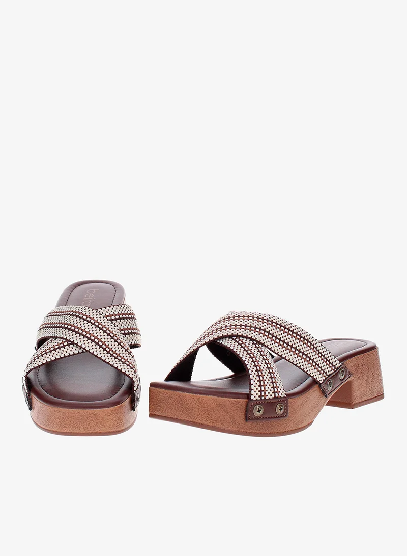 Beira Rio Coffee Beira Rio Women’s Flat Summer Footwear – Lightweight Slip-On Comfort with Stylish Casual Design for Women | Best Price UAE