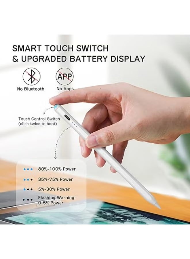 Rechargeable Active Stylus Pen with Palm Rejection, Magnetic Design and Tilt Sensitivity for Compatible Tablets, Ideal for Digital Writing, Drawing and Precision Tasks - Image 2
