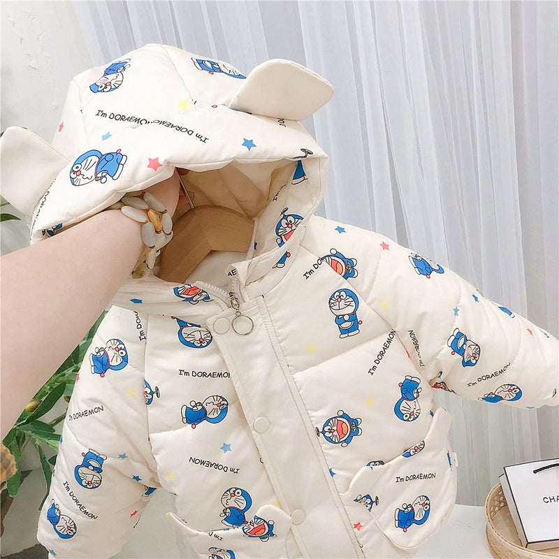 Children'S Cotton-Padded Clothes Winter Baby Thickeneded Cotton-Padded Clothes, Stylish Boys' Velvet Jackets, Fashionable Kidsren'S Clothing - Image 3