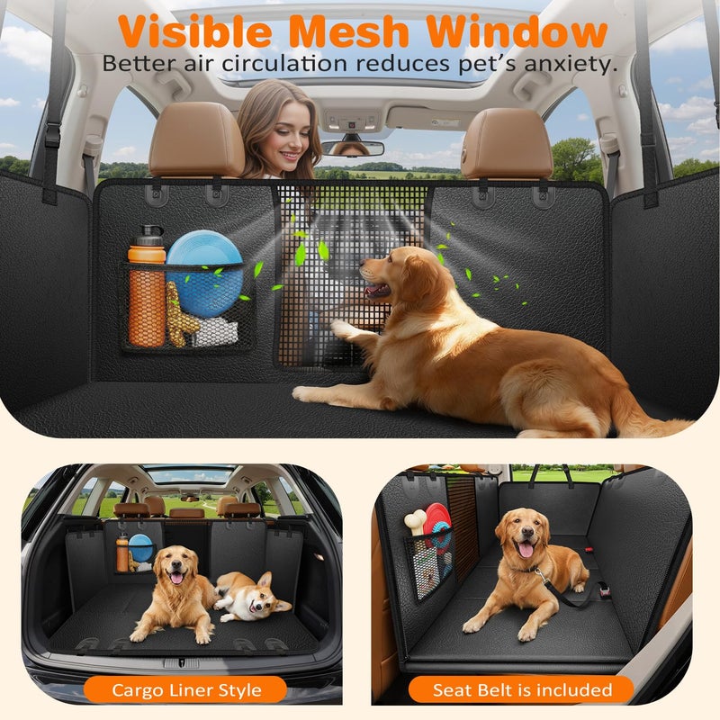 URPOWER Dog Car Seat Cover for Pets 100% Waterproof Seat Cover Hammock 600D Heavy Duty Scratch Proof Nonslip Durable Soft Back Seat Covers for Cars Trucks and SUVs - Image 4