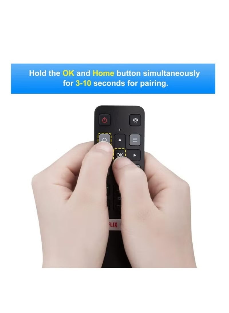 جهاز التحكم عن بعد PopZa Voice البديل لجهاز التحكم عن بعد TCL-Android TV، RC802V الجديد والمُحسّن لأجهزة التلفزيون الذكية TCL مع وظيفة Google Voice، وأزرار Netflix وYouTube - Image 3
