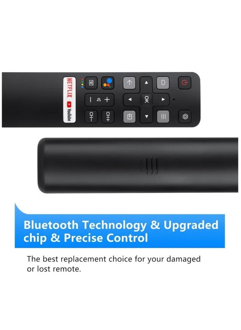جهاز التحكم عن بعد PopZa Voice البديل لجهاز التحكم عن بعد TCL-Android TV، RC802V الجديد والمُحسّن لأجهزة التلفزيون الذكية TCL مع وظيفة Google Voice، وأزرار Netflix وYouTube - Image 5