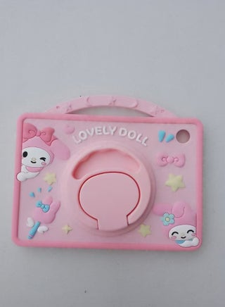 Compatible with Samsung Galaxy Tab A9 Case 8.7 inch 2023,A11 / A9 8.7 Inch 2025/2023,with Pencil Holder & Shoulder Strap, Soft Silicone Multi-Angle Kids Cover for Galaxy Tab A9 Tablet SM-X110/X115 (pink) - view 3