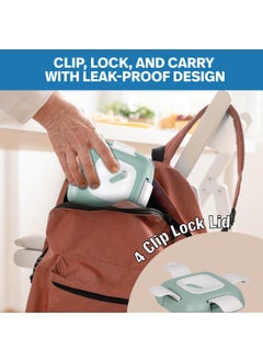 PINNACLE Pinnacle Paloma Lunch Box with 4-Clip Lock lid for Hot & Cold Food | Vaccum Release Knob | Leakproof Tiffin | Ideal for Office, School, Picnic, Travelling (500 ML, Mist Green)  - Image 4