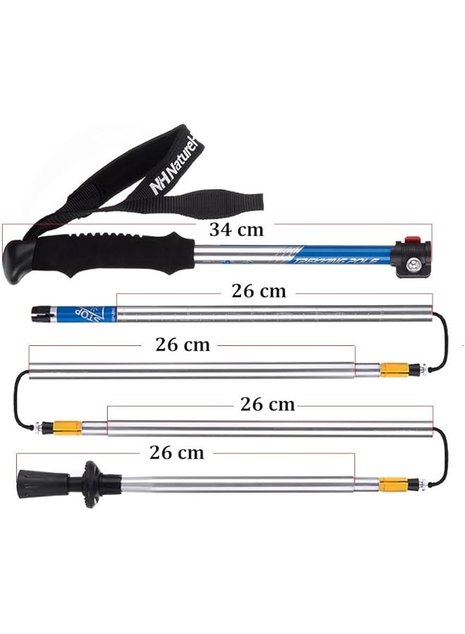 Naturehike 5 Node Outer Locked Folding Trekking Pole Blue 65 135 - Image 5