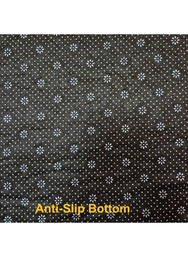 فابينني سجادة صلاة منقوشة مضادة للانزلاق، سجادة صلاة إسلامية بتصميم جديد مبطنة سميكة سجادة صلاة سجادة للرجال والنساء هدية العيد رمض قبالة الأبيض 70 × 110 سم - Image 3