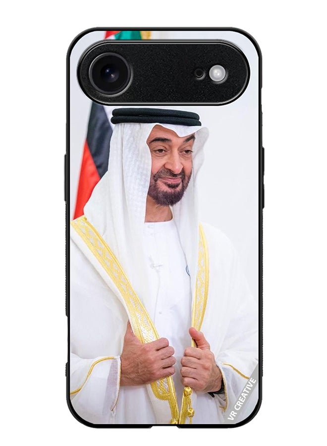 VR CREATIVE غطاء حماية لجهاز آبل آيفون 17 إير تصميم الشيخ محمد بن زايد آل نهيان متعدد الألوان