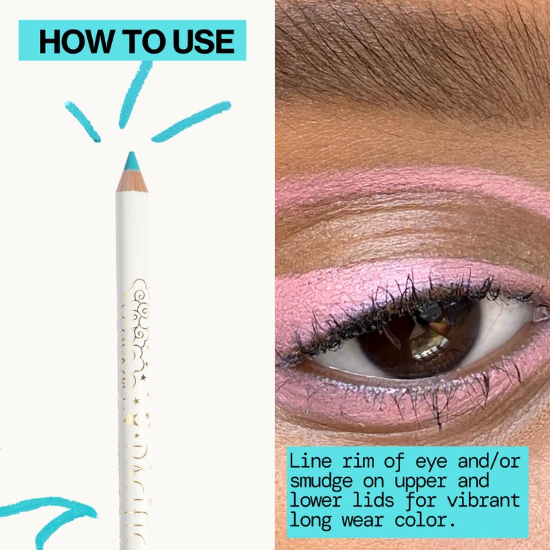 Pacifica Waterproof Eyeliner Pencil â€“ Pastel Ocean Blue Liner Longwear, Smudge-Proof, Eye Liner Eye Makeup Vegan & Cruelty-Free Ophthalmologist Tested - Image 2