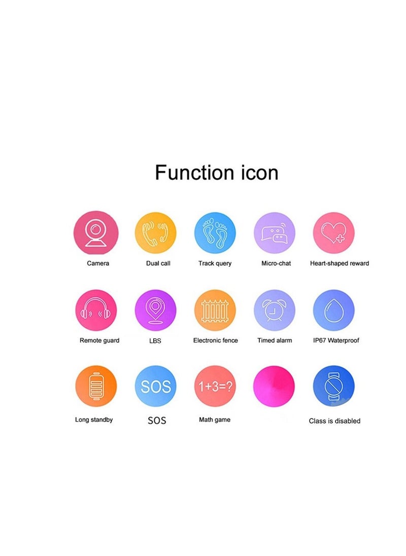 Generic - Smart Watch For Kids Student Waterproof  Blue - Image 1