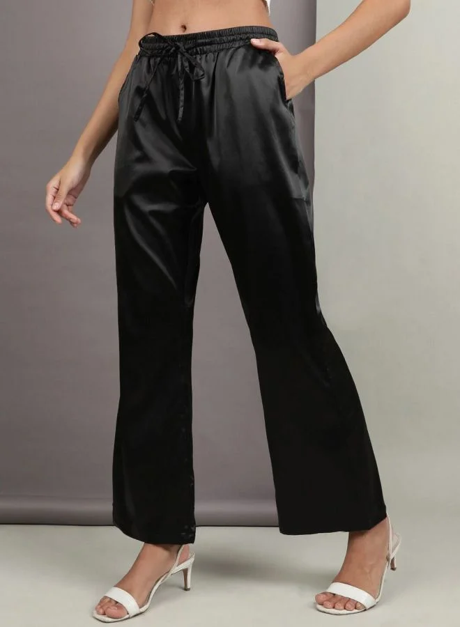 Freehand Women Flared Solid High-Rise  Pants