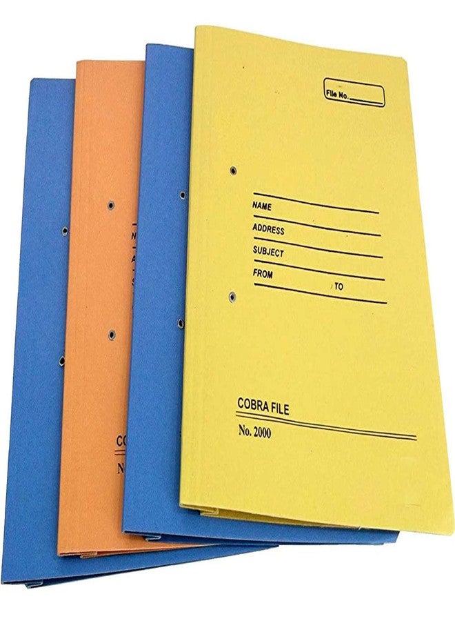 GreatDio (10 Qty Set) Multicolour Spring File Board/Cobra File Folder for Documents,Files for certificates and documents (File Folder for Office) - Image 1
