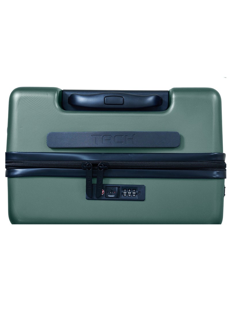 TACH Connectable Hard Case Carry on Luggage Bag with TSA Lock, Charging Port, Water Bottle Holder, 22 Inch, Green - Image 5
