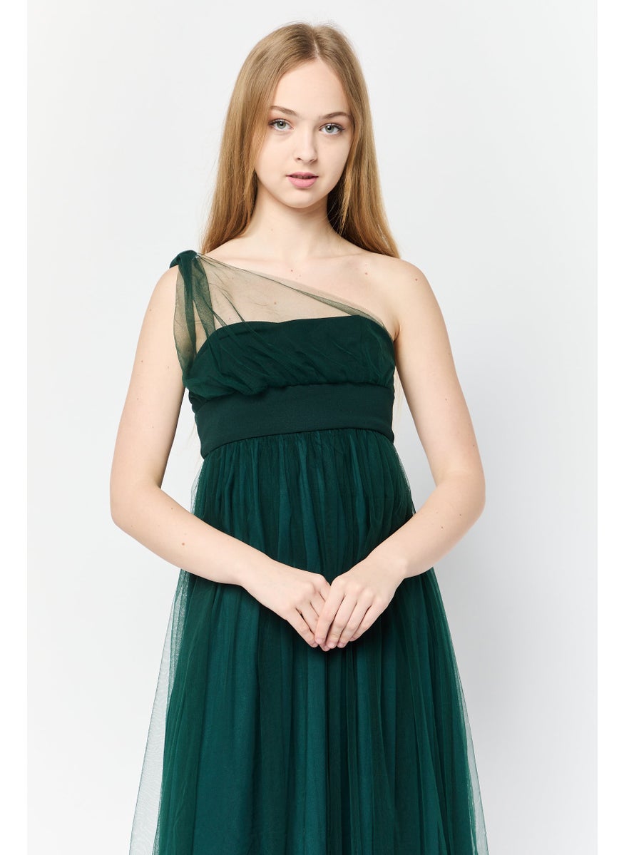 Lulus Women Mesh Casual Maxi Dress, Green  - Image 2