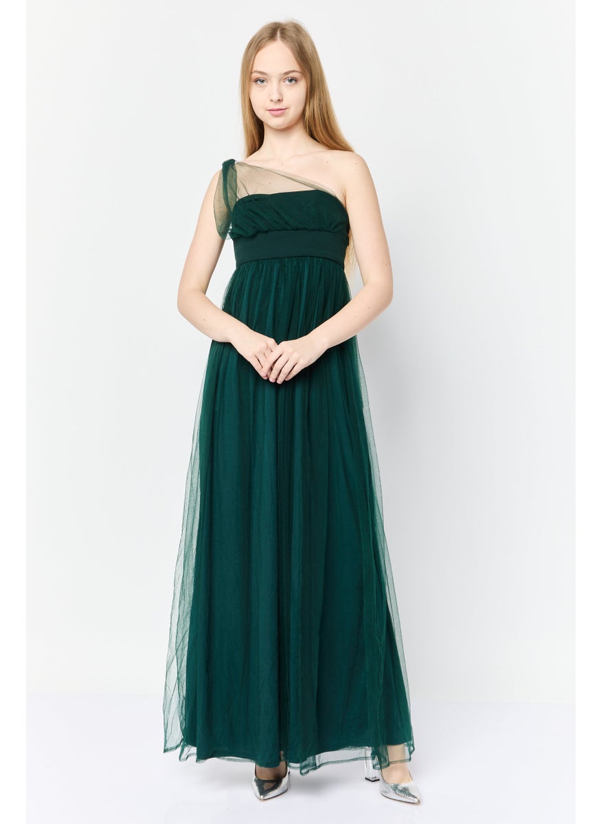 Lulus Women Mesh Casual Maxi Dress, Green  - Image 1