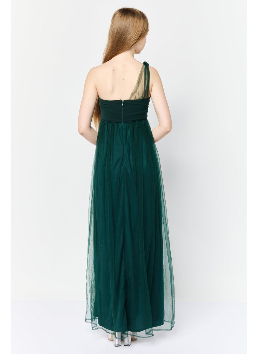 Lulus Women Mesh Casual Maxi Dress, Green  - Image 4