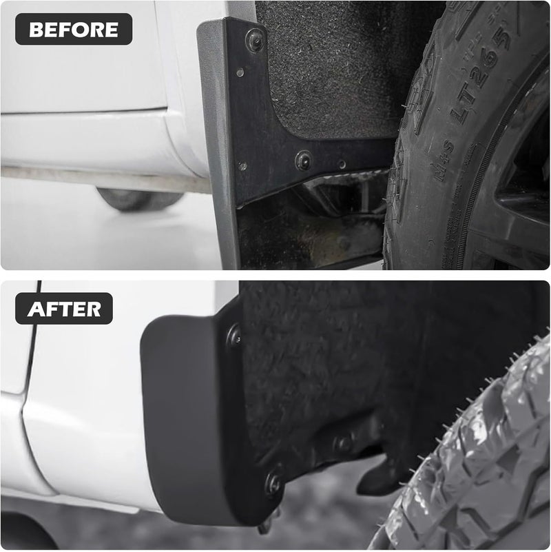 TECHPICCO Mud Flap Delete for Chevy Silverado 2019-2024 - Image 4
