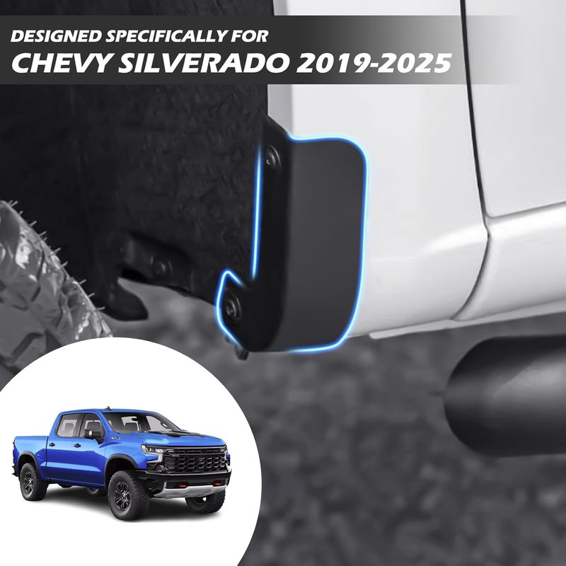 TECHPICCO Mud Flap Delete for Chevy Silverado 2019-2024 - Image 2
