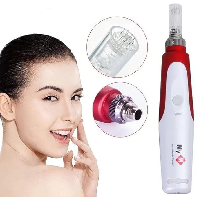 Kostech Derma Pen roller vibrating 12 needles Derma Pen  Mesopen Anti Aging  Skin Facial Care  Skin Rejuvenation - Image 4