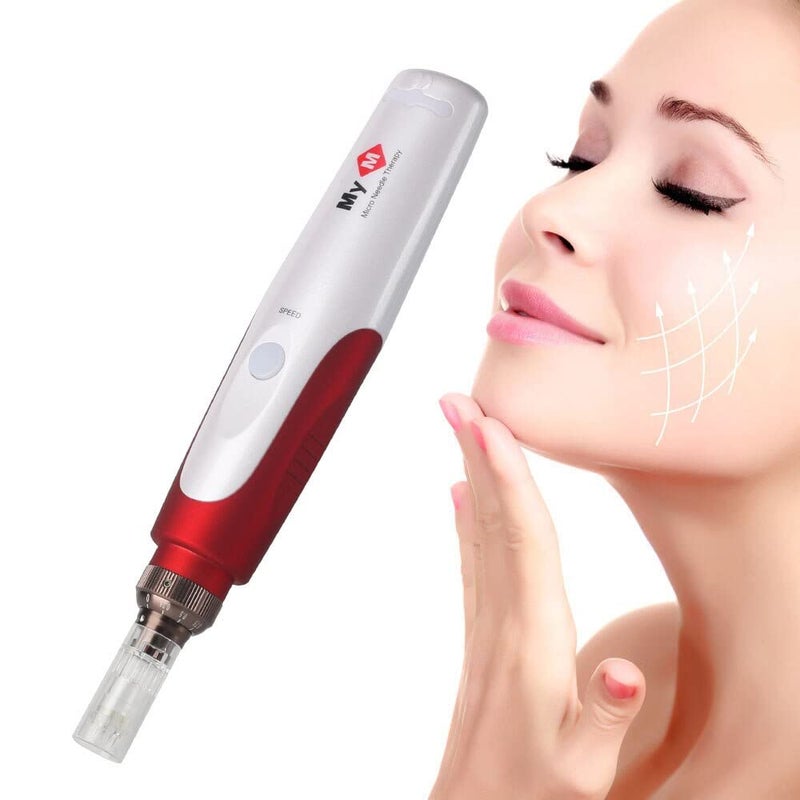 Kostech Derma Pen roller vibrating 12 needles Derma Pen  Mesopen Anti Aging  Skin Facial Care  Skin Rejuvenation - Image 2