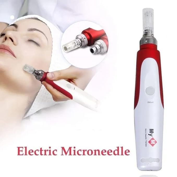 Kostech Derma Pen roller vibrating 12 needles Derma Pen  Mesopen Anti Aging  Skin Facial Care  Skin Rejuvenation - Image 5
