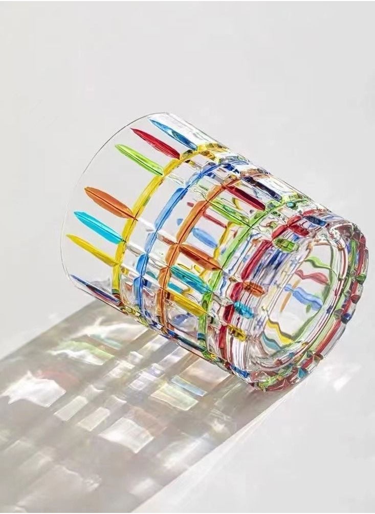 Royal Polar Hand painted line crystal glass whiskey glass juice glass  - Image 2