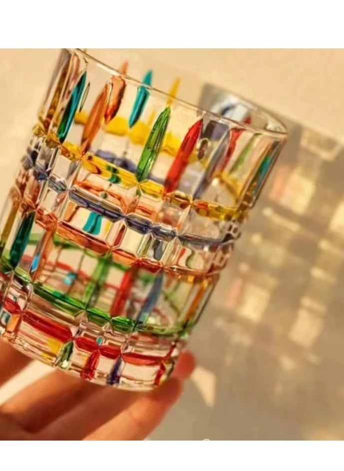 Royal Polar Hand painted line crystal glass whiskey glass juice glass  - Image 1