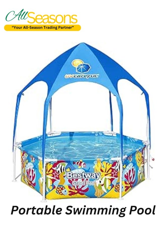 Bestway Bestway portable swimming pool - Steel Pro Max Pool Set 1.83M - kids swimming pool - swimming pool for garden - swimming pool for home - garden decor  - Image 1