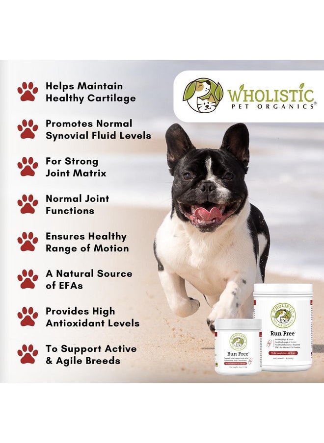 Wholistic Pet Organics Wholistic Pet Organics Run Free - 4 Oz - Dog Joint Supplement for Senior Dogs, Glucosamine Chondroitin MSM, Dog Vitamins, Cat Joint Pain Relief  - Image 3