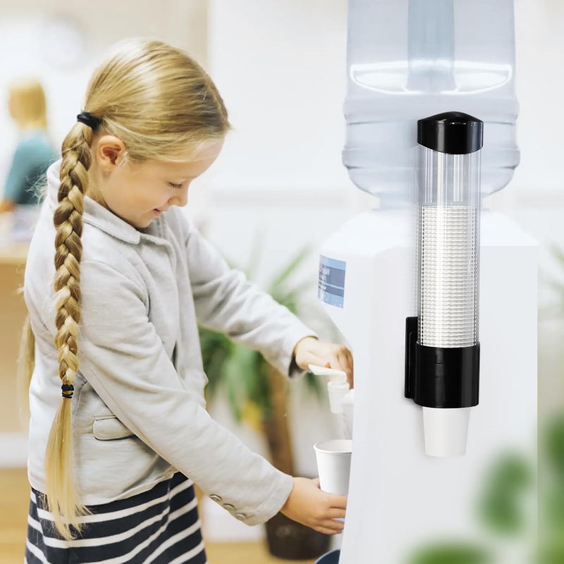 Zipron Cup Dispenser Water Dispenser Cup Holder Pull Type Paper Automatic Remover 7oz - 12oz Cone or Flat Bottom Cups for Home Office Hospital - Image 5