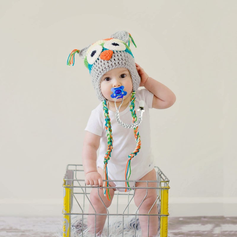 Duludulu 7 Pcs Braided Pacifier Clip, Pacifier Clips for Boys & Baby Girls, Pacifier Holder Clip Binky Clips - Image 5