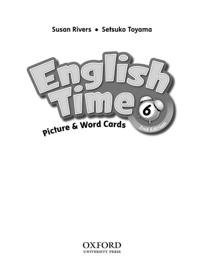 Oxford English Time  - American English course for primary students - level 6_Flashcards - Image 1