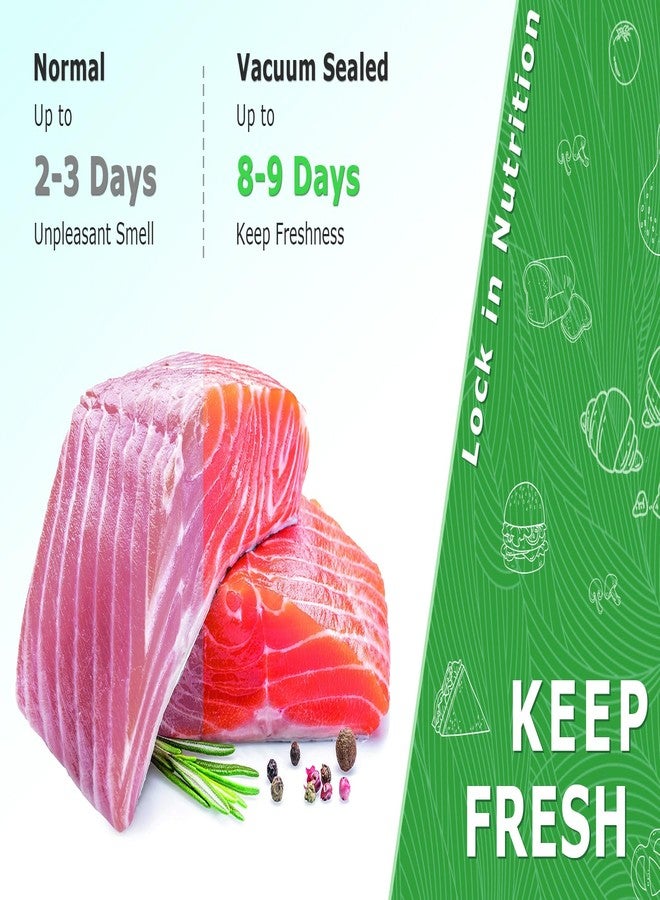 DOTUHAO Vacuum Sealer Rolls, 11" x 20' Food Storage Bags, Plastic Bags for Food, Vacuum Sealer Bags, Perfect for Food Storage, Sous Vide, and Meal Preparation, Lock Fresh (2 Pack, 11" x 20') - Image 4